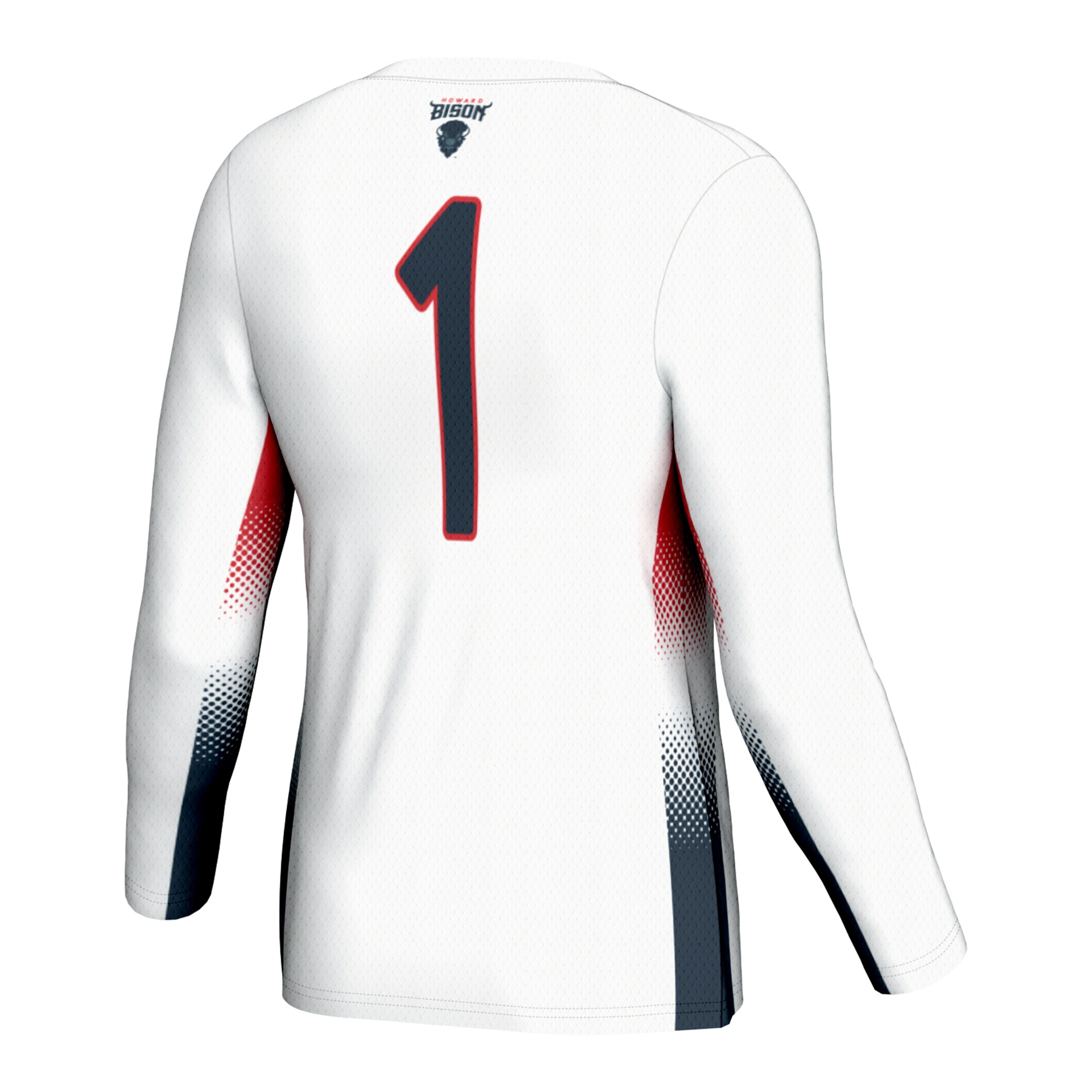 [NJP] Howard Bison GameDay Greats Youth Lightweight Women's Volleyball Jersey - White