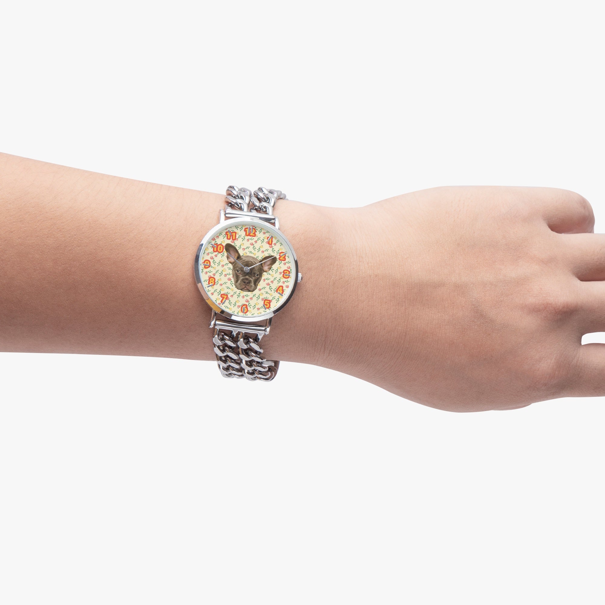 Claud - Personalized Chic Hollow Strap Watch for Frenchie Lovers