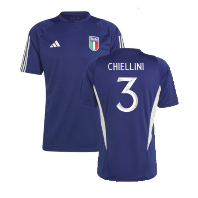 2023-2024 Italy Training Jersey (Dark Blue) (Chiellini 3)