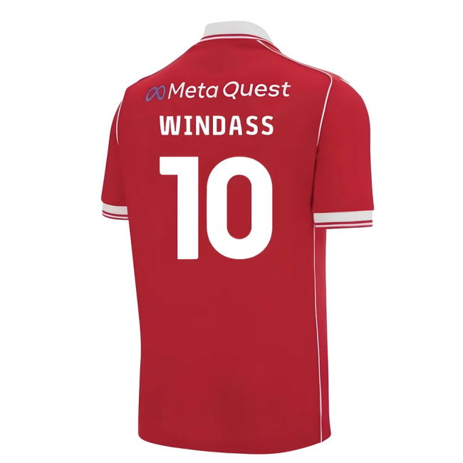 2025-2026 Wrexham Home Shirt (Kids) (Windass 10) | Professional