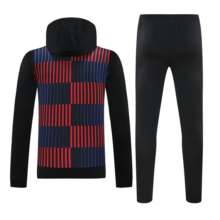 Official Lightweight Barca Barcelona 2425 Black Blue Hoodie
