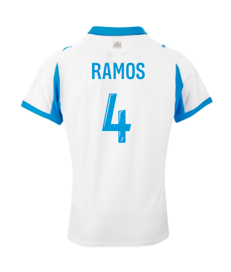 Marseille Home RAMOS 4 Football Jersey 25-26 Season