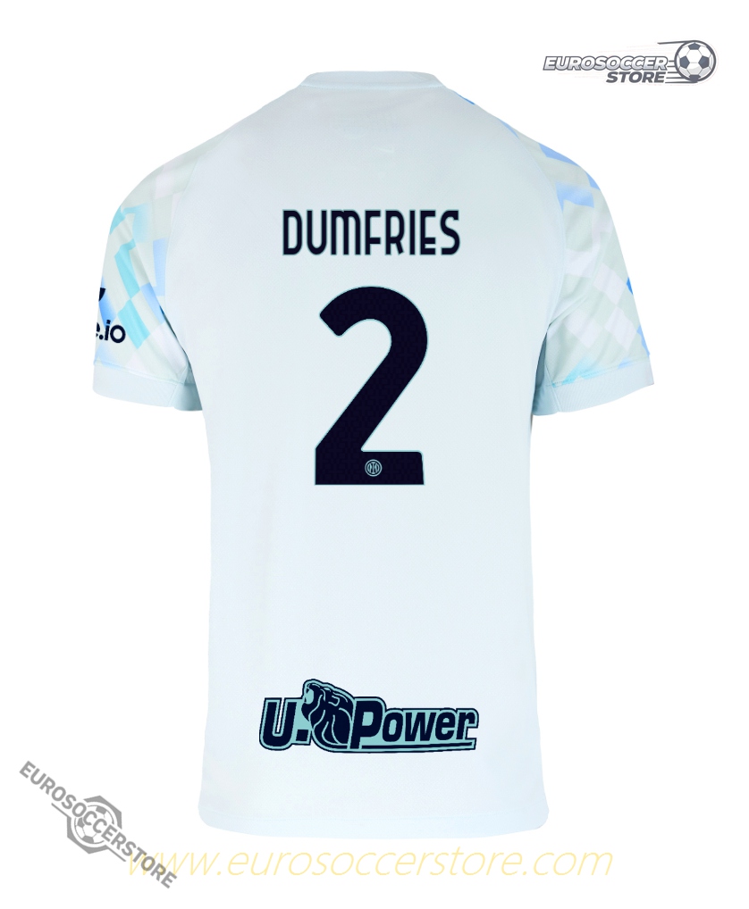 Inter Milan 25-26 Season Away Version DUMFRIES Number 2 Football Jersey