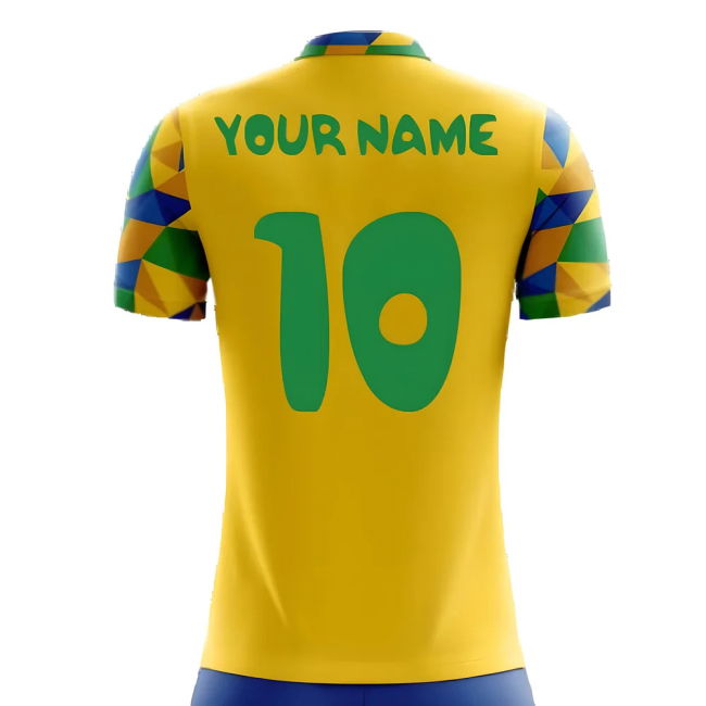 Cup 2025-2026 Brazil Home Concept Football Shirt (Your Name)