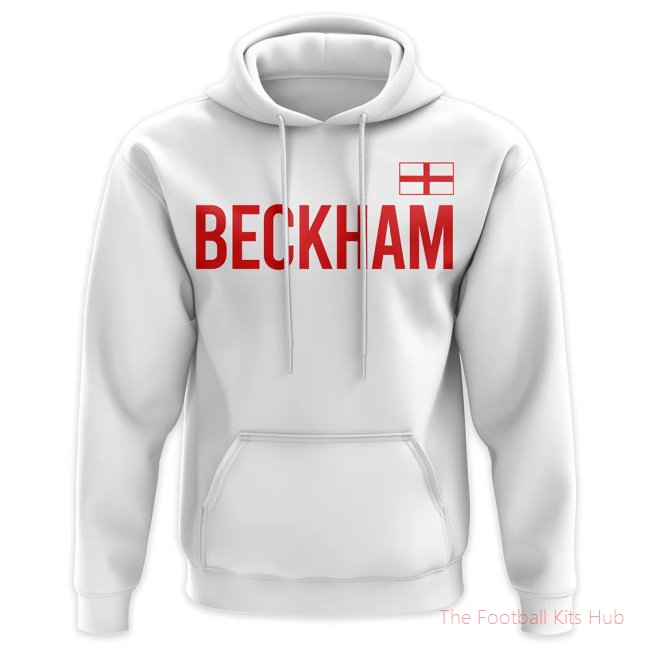 David Beckham England Name Hoody (White)