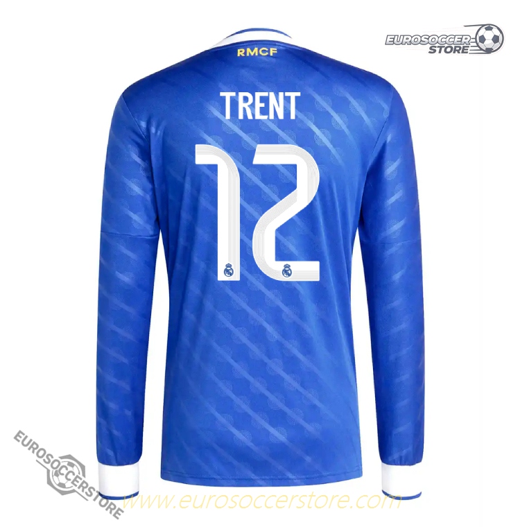 Real Madrid's 25-26 Season Third TRENT 12 Long-Sleeve Football Jersey