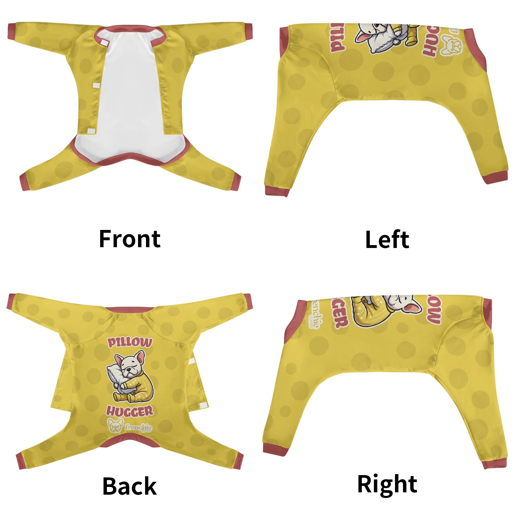 French Bulldog Pillow Hugger Frenchie Pajamas – Ultra Soft, Cozy, &