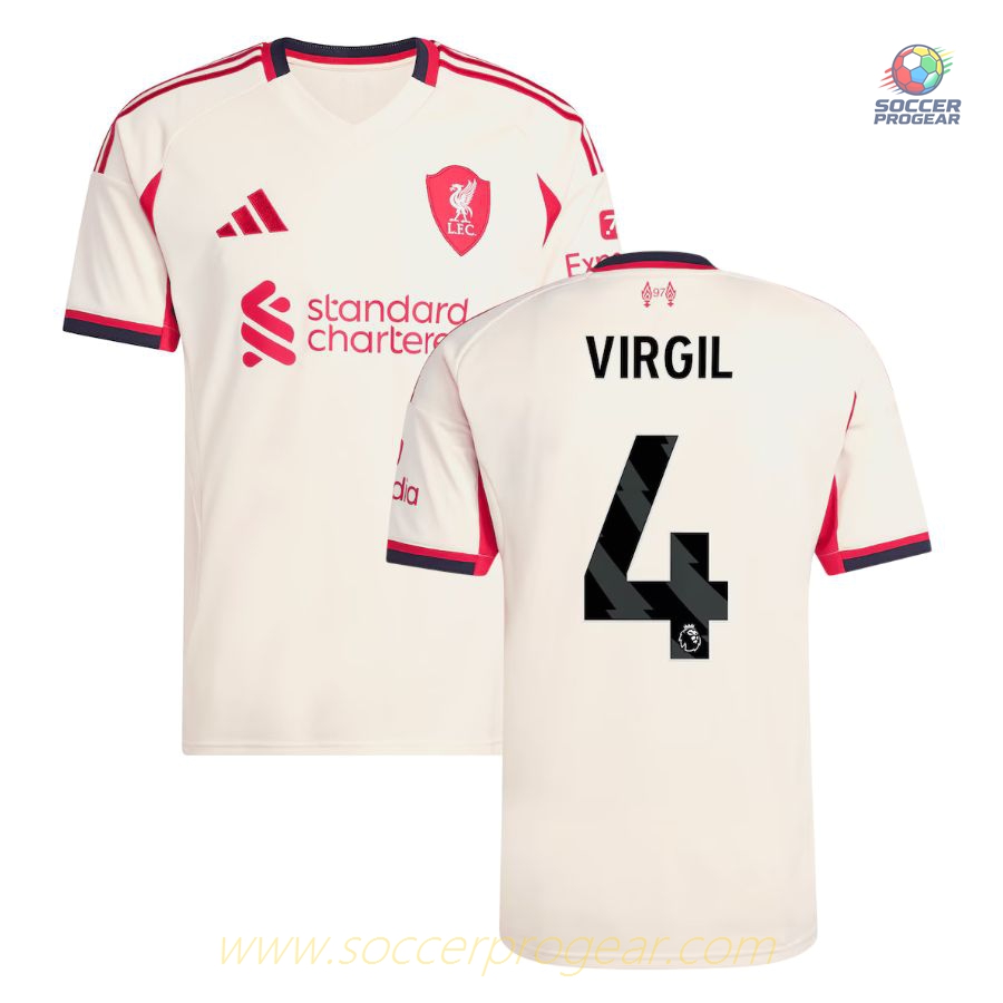 Liverpool Away Team Jersey 2025-26 Edition Virgil