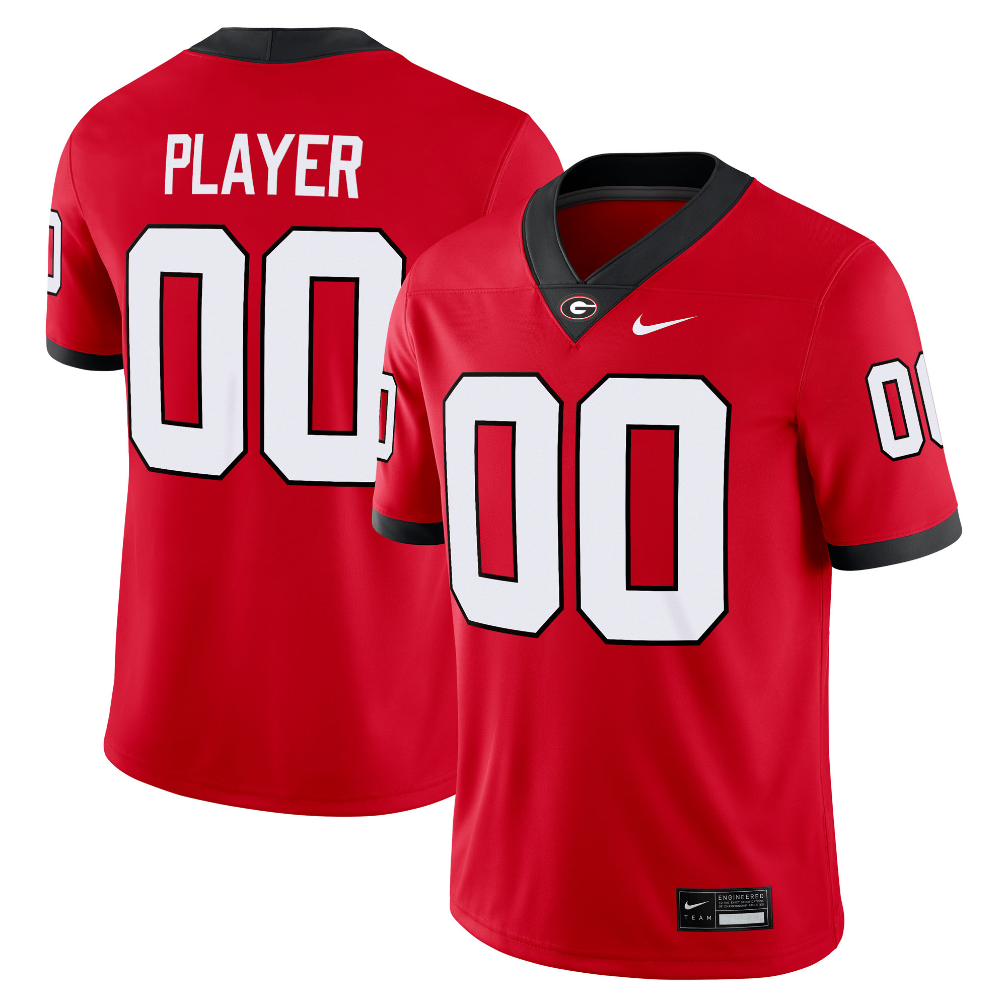 [NJP] Women's Georgia Bulldogs NIL Pick-A-Player Game Jersey - Red