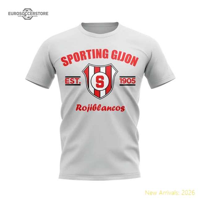 Performance Sporting Gijon Established Football T-Shirt (White)