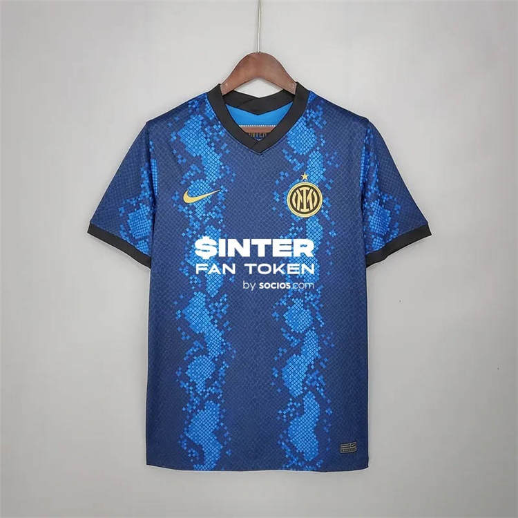 Comfort Fit Inter Milan 21-22 Home Blue Soccer Jersey Football Shirt