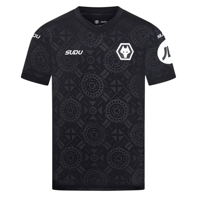 vintage 2025-2026 Wolves Goalkeeper Home Shirt (Black) - Kids (John...