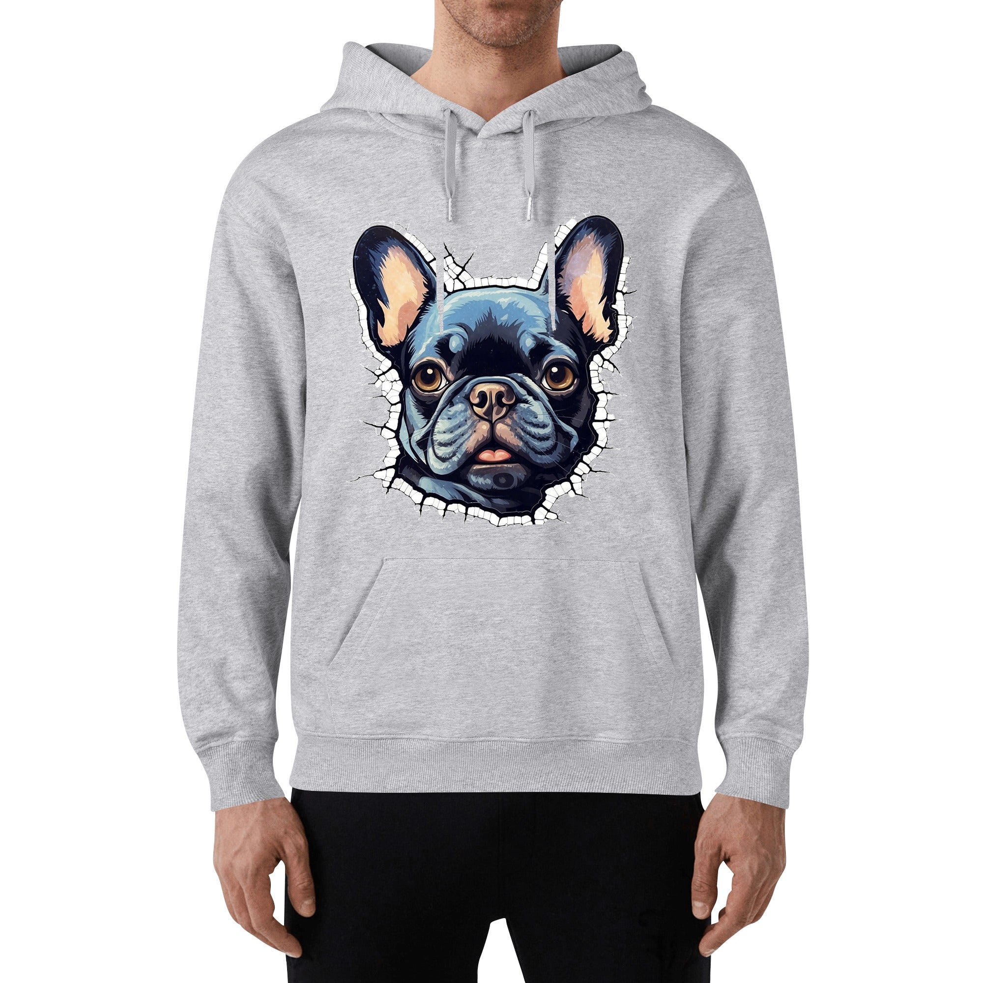 Everyday Frenchie Passion - Unisex Cotton Hoodie for Dog Owners Durable