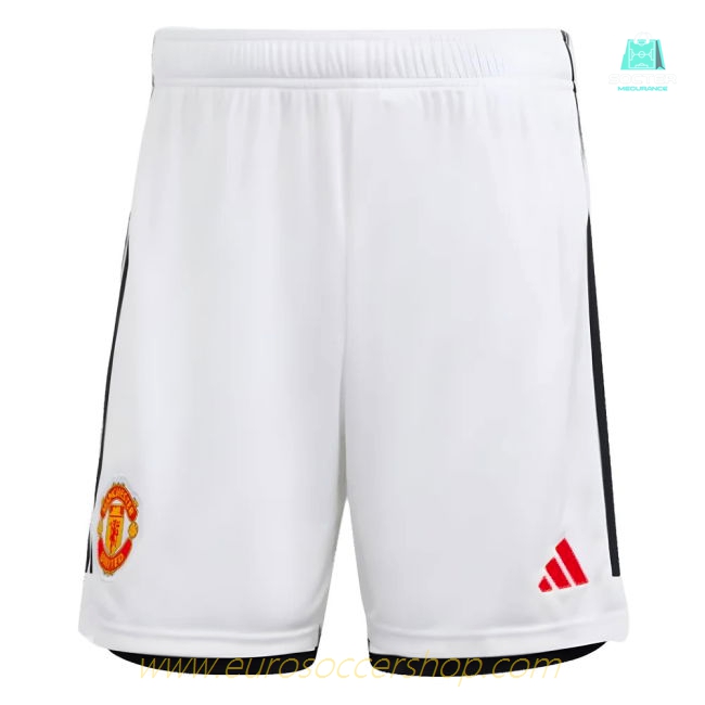 2023-2024 Man Utd Home Shorts (White)