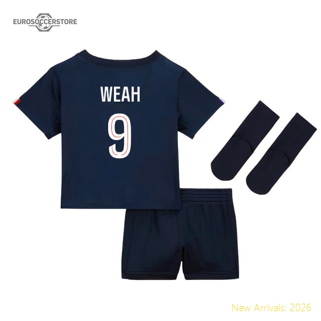 Psg Home Baby Kit 2025-2026 Fan Collection Jersey Stadium Approved
