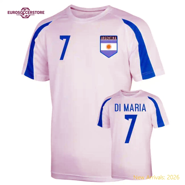 Child-friendly Football Team Jersey Di Maria Performance Fabric