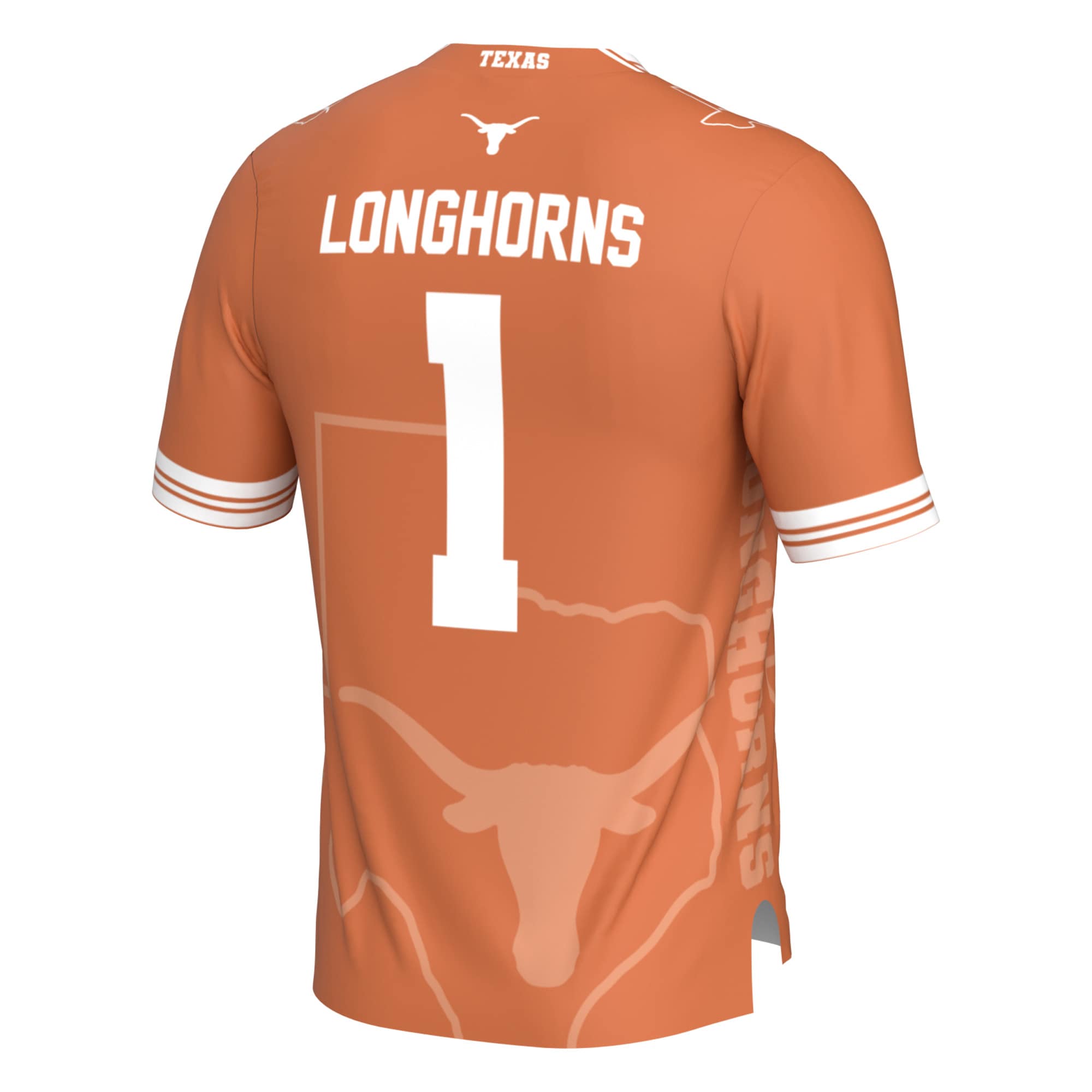 [NJP] Texas Longhorns GameDay Greats Youth Icon Print Football Fashion Jersey - Texas Orange