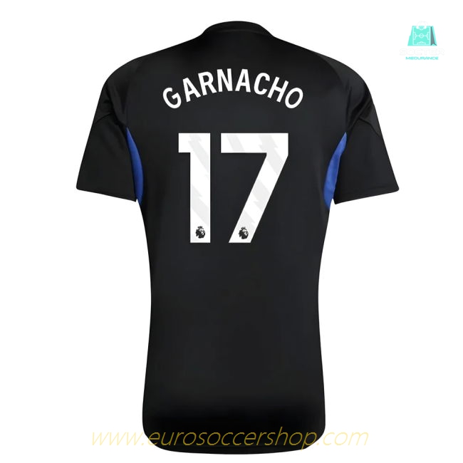 2025-2026 Man Utd EU Training Jersey (Black) - Kids (Garnacho 17)