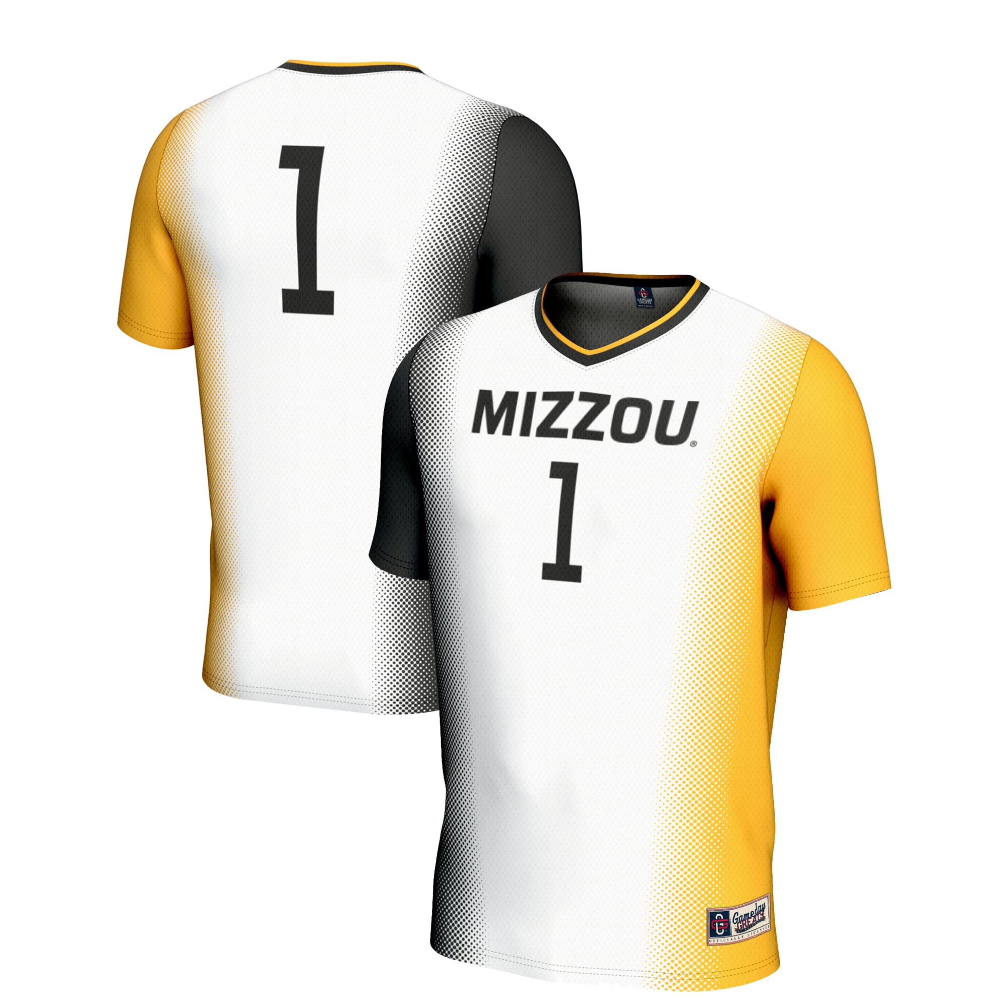 [LK] Missouri Tigers GameDay Greats Youth Lightweight Women's Soccer Jersey - White