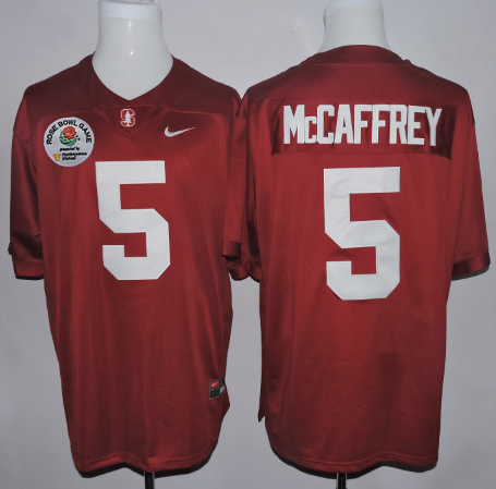 Men's None Christian Mc #5 game jersey Red 2016 premium Jersey