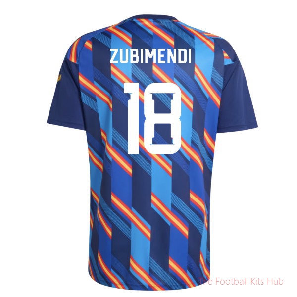 Replica Spain 2026-2027 Home Pre-Match Shirt (Zubimendi 18)