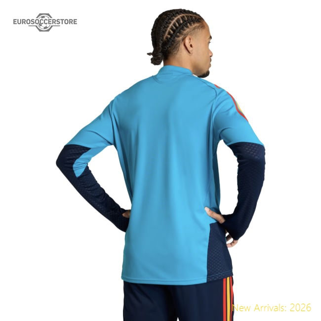 2026-2027 Spain Training Top (Bold Aqua)