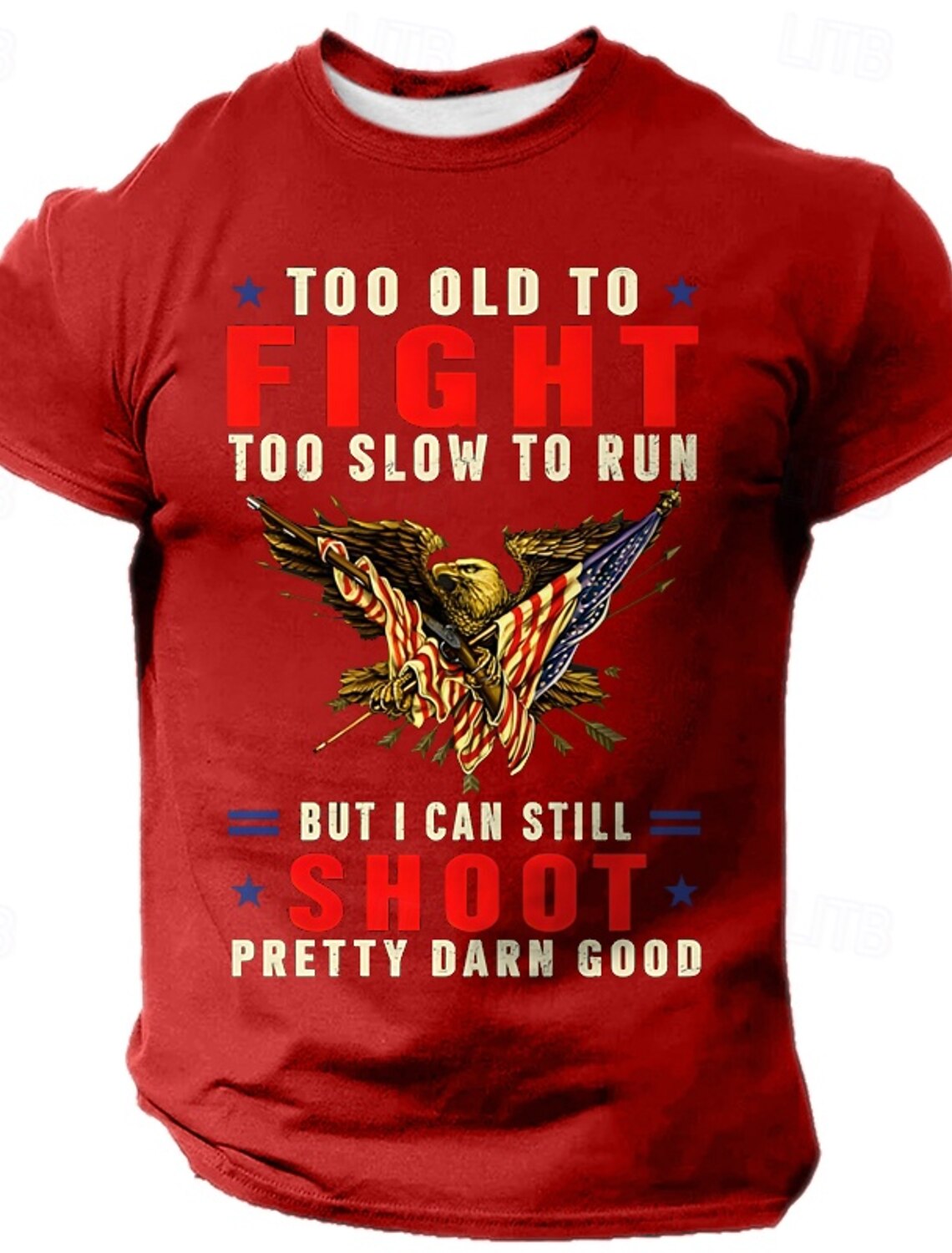 4th of July 2026 250th Memorial Day Men's Patriotic Patriot 3D Print US Flag Veteran Crew Neck Short Sleeve T-Shirt Sports Street