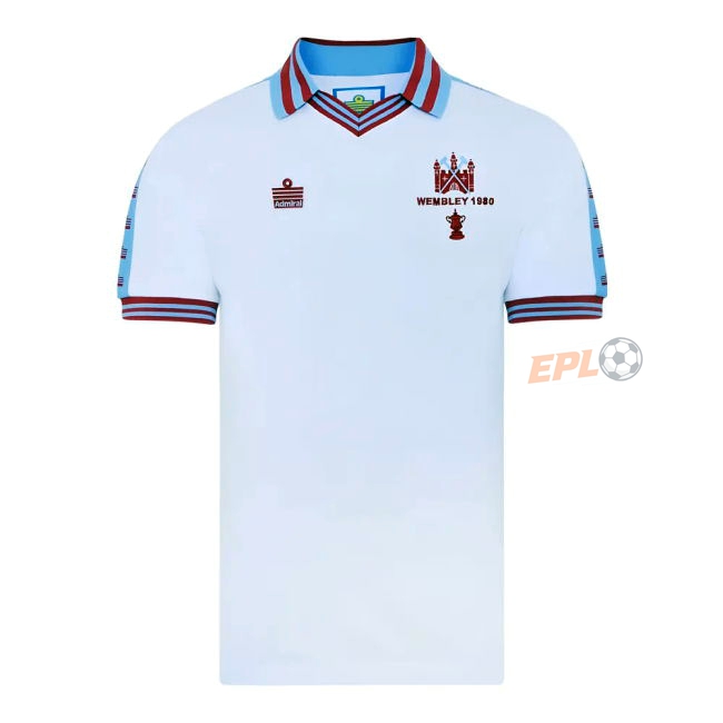 1980 West Ham top quality Third Shirt - Adults | authentic