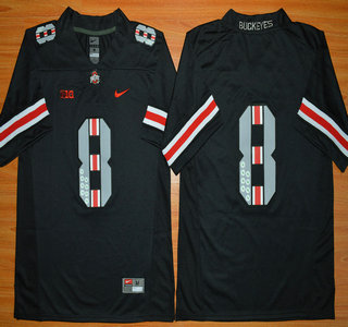 Men's Ohio St Buckeyes Black 2024 alternate jersey None #None game