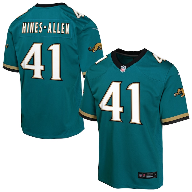 None Josh Hines-Allen Team Captain JAX Jaguars Authentic Jersey
