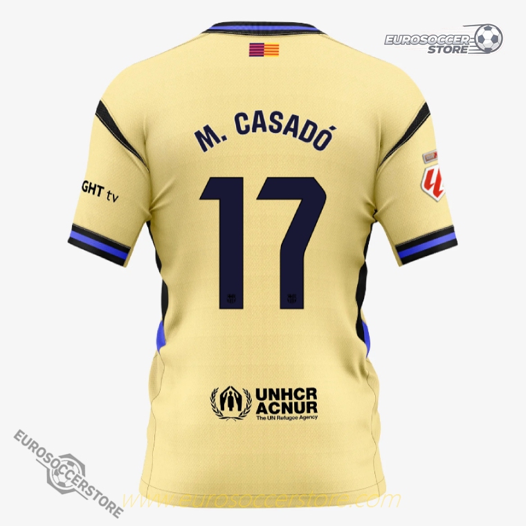 Barcelona 25-26 Season Away Jersey - M. CASADÓ #17