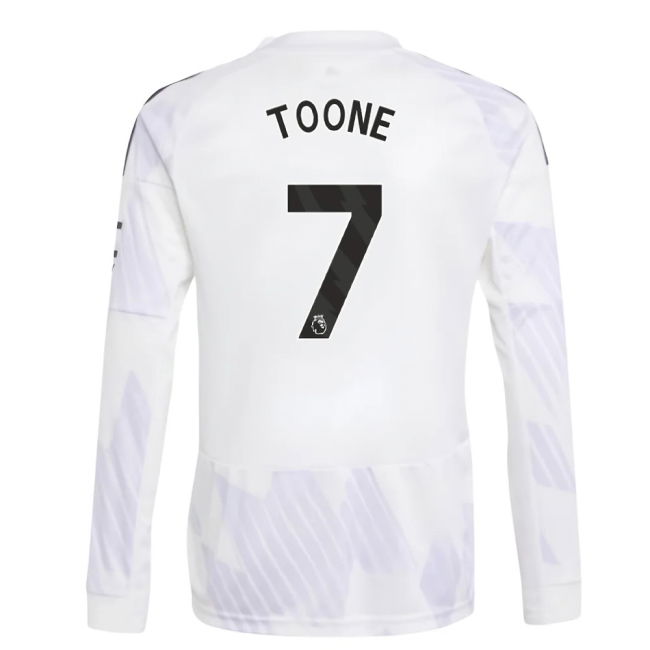 Man Utd 2025-20 Away Football Shirt Toone (7) L M S Kids