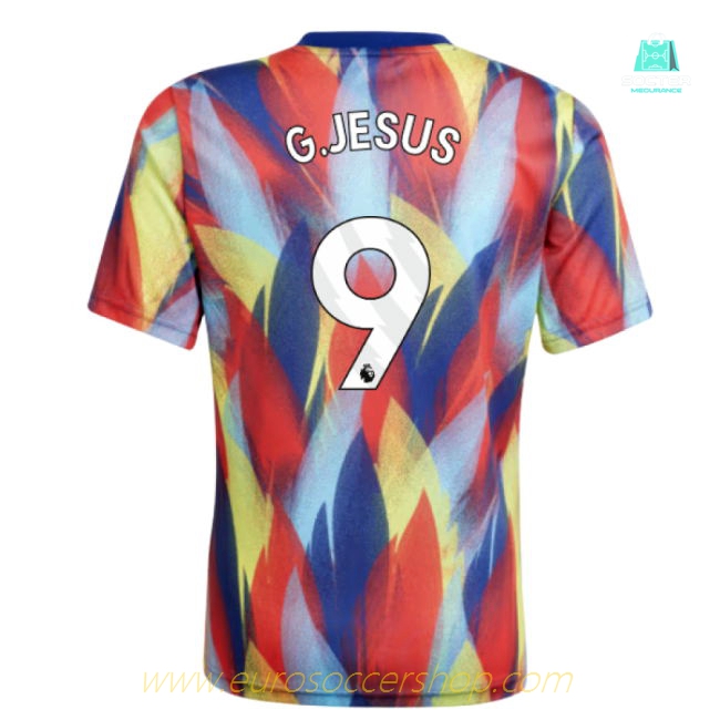 2025-2026 Arsenal Pre-Match Shirt (Victory Blue) - Kids (G.Jesus 9)