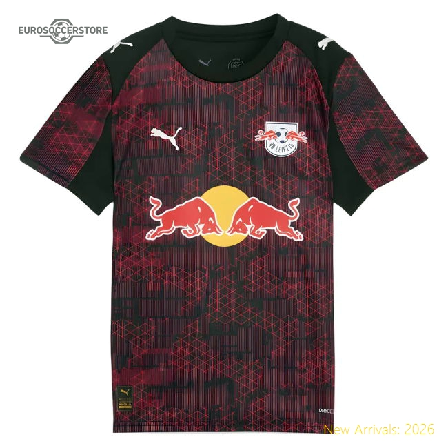 Red Bull Leipzig Children 2025 Third Jersey Shirt Football Fan Supporter Match Day Essential