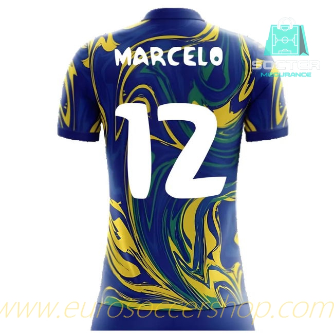 FIFA Approved 2025-2026 Season Brazil NT Away Libero (Marcelo 12)