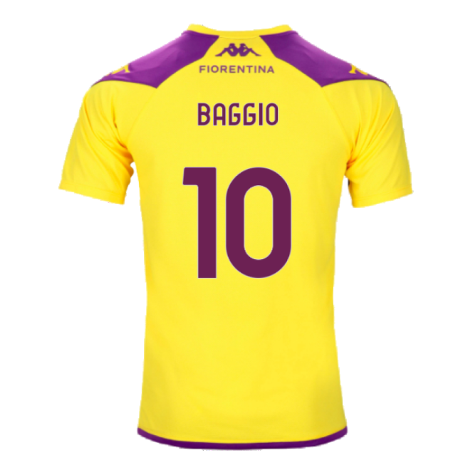 Match-Day 2023-2024 Fiorentina Training Shirt (Yellow) (Baggio 10)