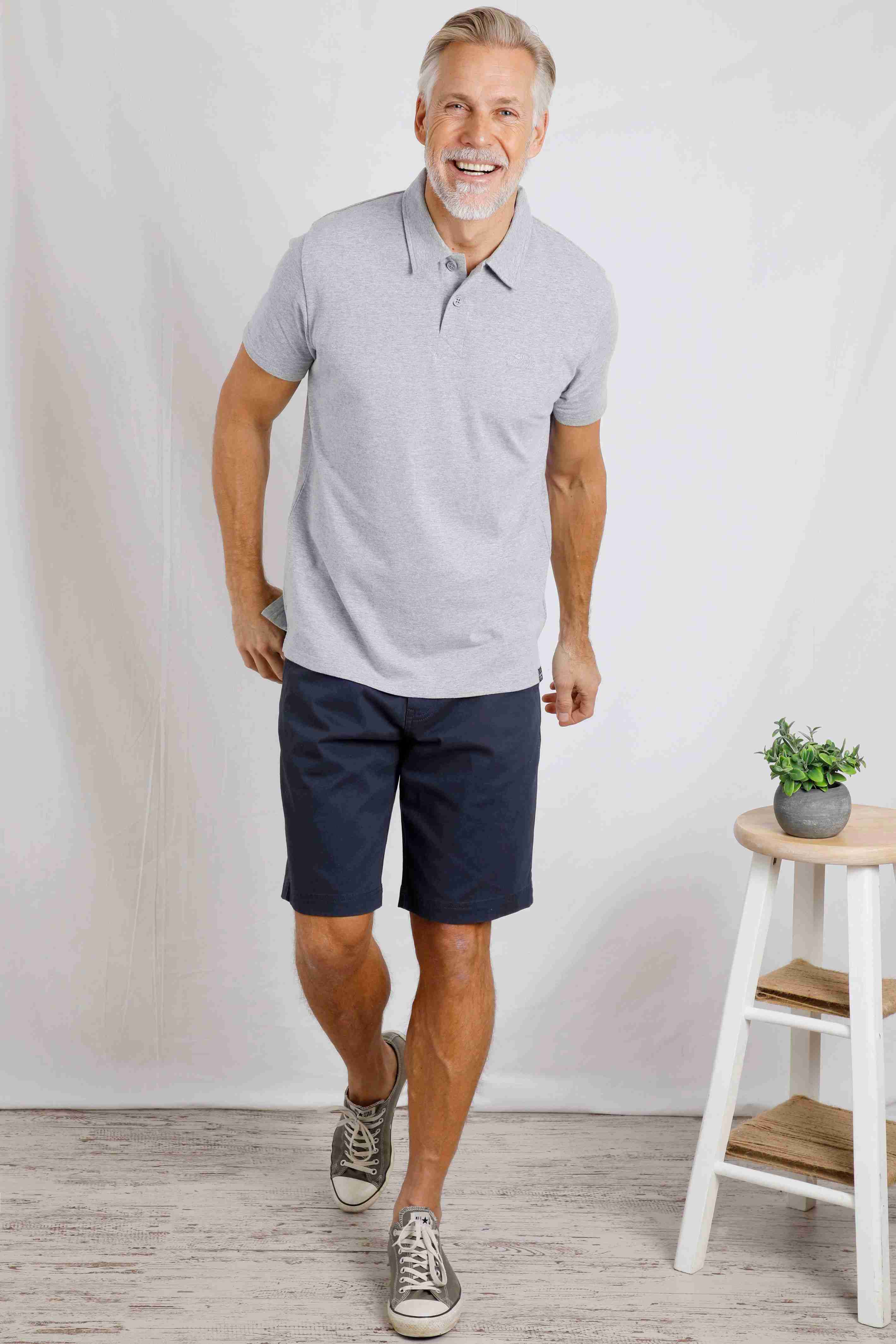 Jetstream Polo Shirt Grey Marl