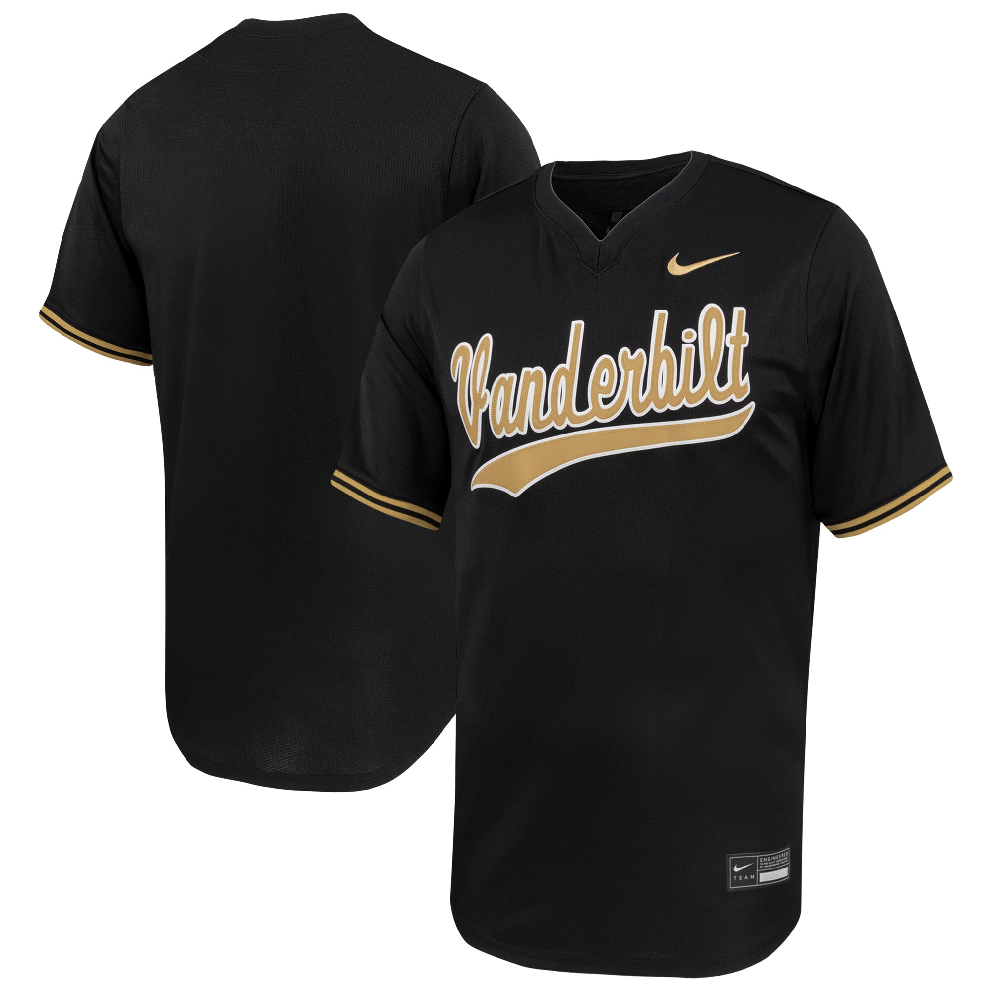 [NJP] Vanderbilt Commodores Limited Baseball Jersey - Black