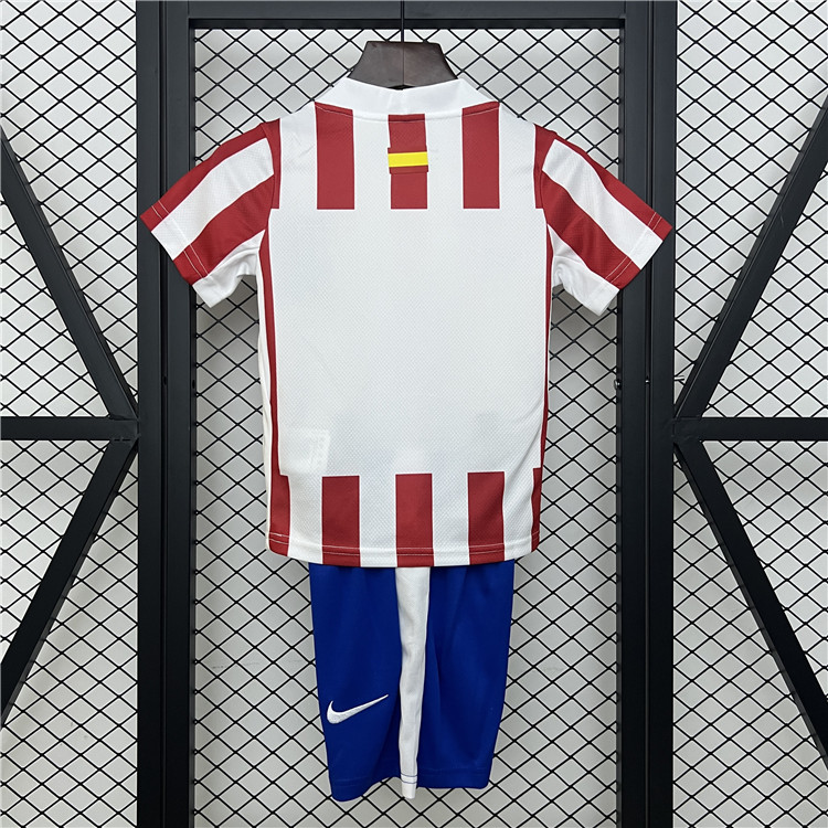 Kids Atletico Madrid 2526 Home Soccer Kit ShirtShorts - Official