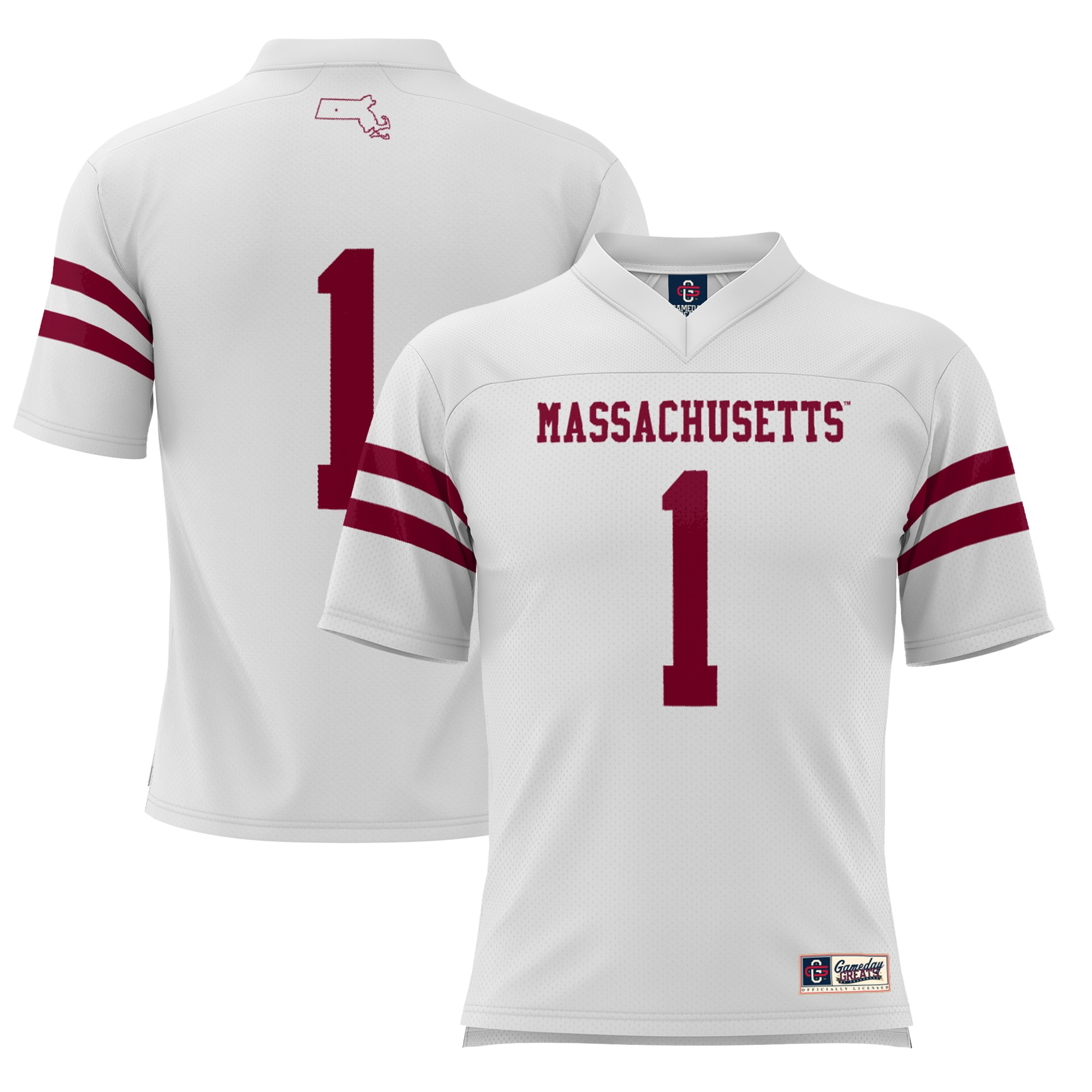 #1 UMass Minutemen GameDay Greats Youth 2026/2027 Football Jersey - White