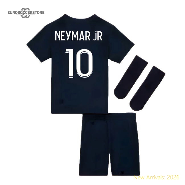 Performance 2022-2023 Psg Little Boys Home Kit (Neymar Jr 10)