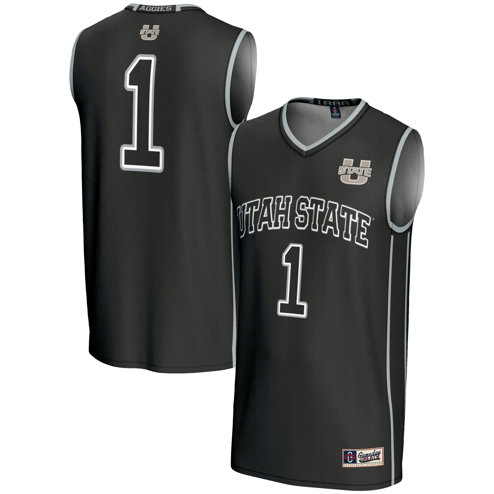 [NJP] Utah State Aggies GameDay Greats Youth Lightweight Basketball Jersey - Black