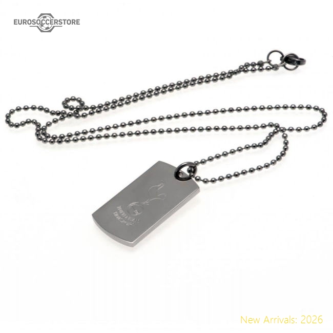 Premium Tottenham Hotspur Fc Engraved Dog Tag & Chain - Premium