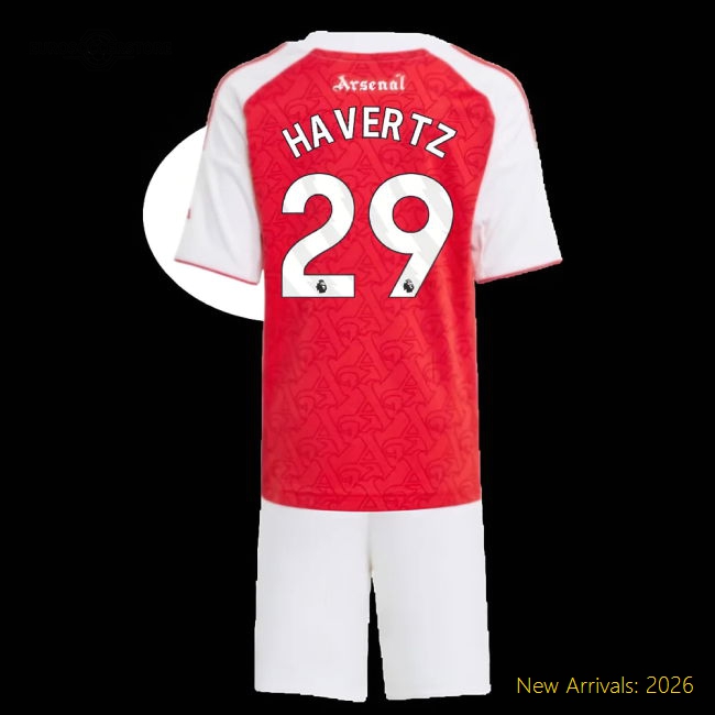 2025-2026 Arsenal Mini Gentle Havertz Jersey Performance Fabric