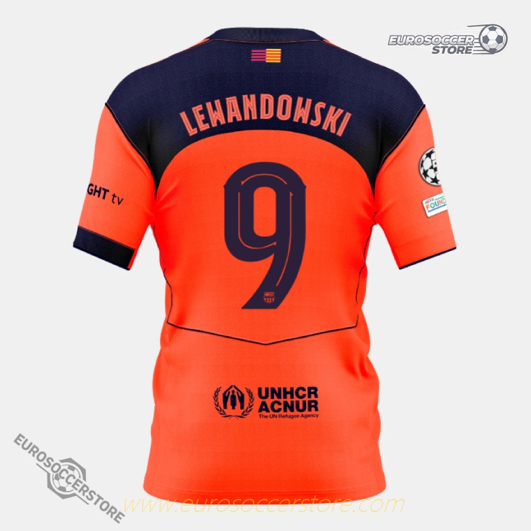 Barcelona 25-26 Third Jersey LEWANDOWSKI 9 (Player Version)