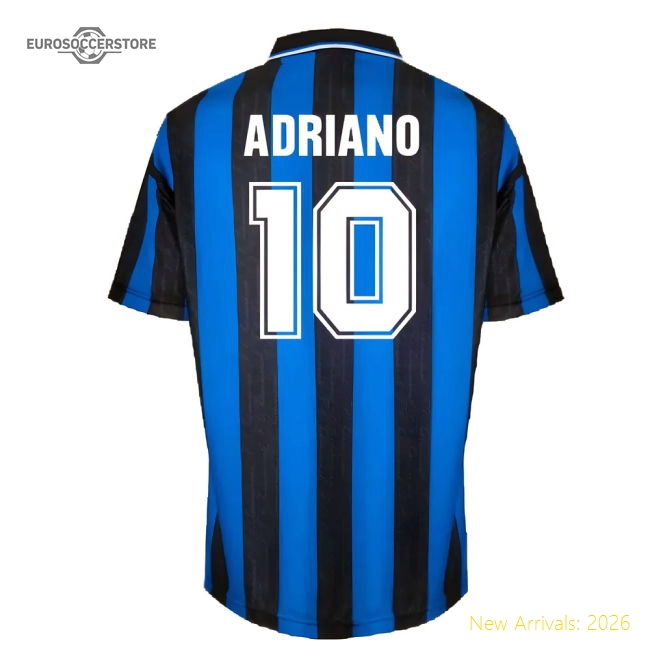 Premium-grade 1996 Inter Milan Home Shirt (adriano 10) - Supporter Edition