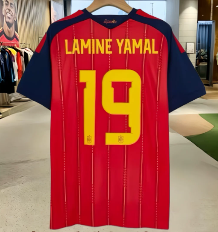 [JGK] Spain Lamine Yamal 19 Red Home Jersey Women 2026 World Cup