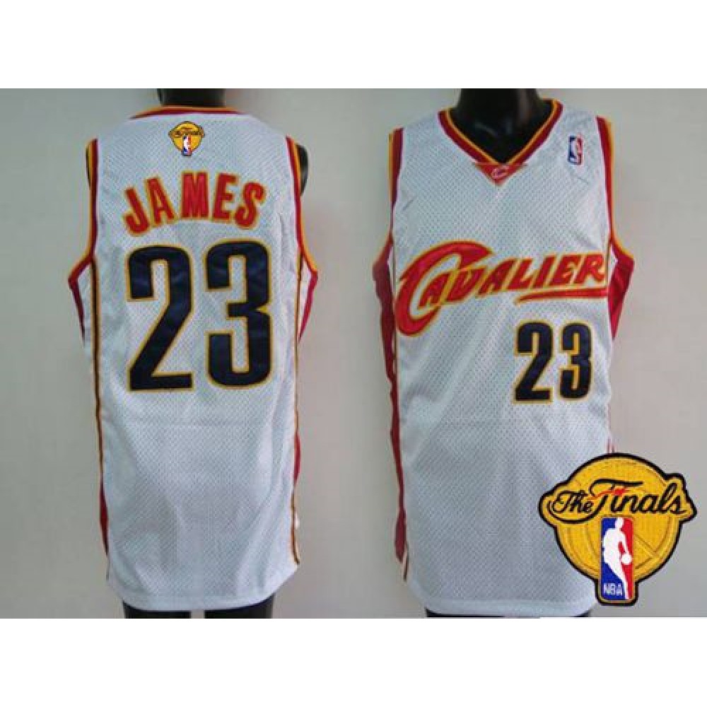 Premium LeBron James23 White Jersey - - NBA Collection