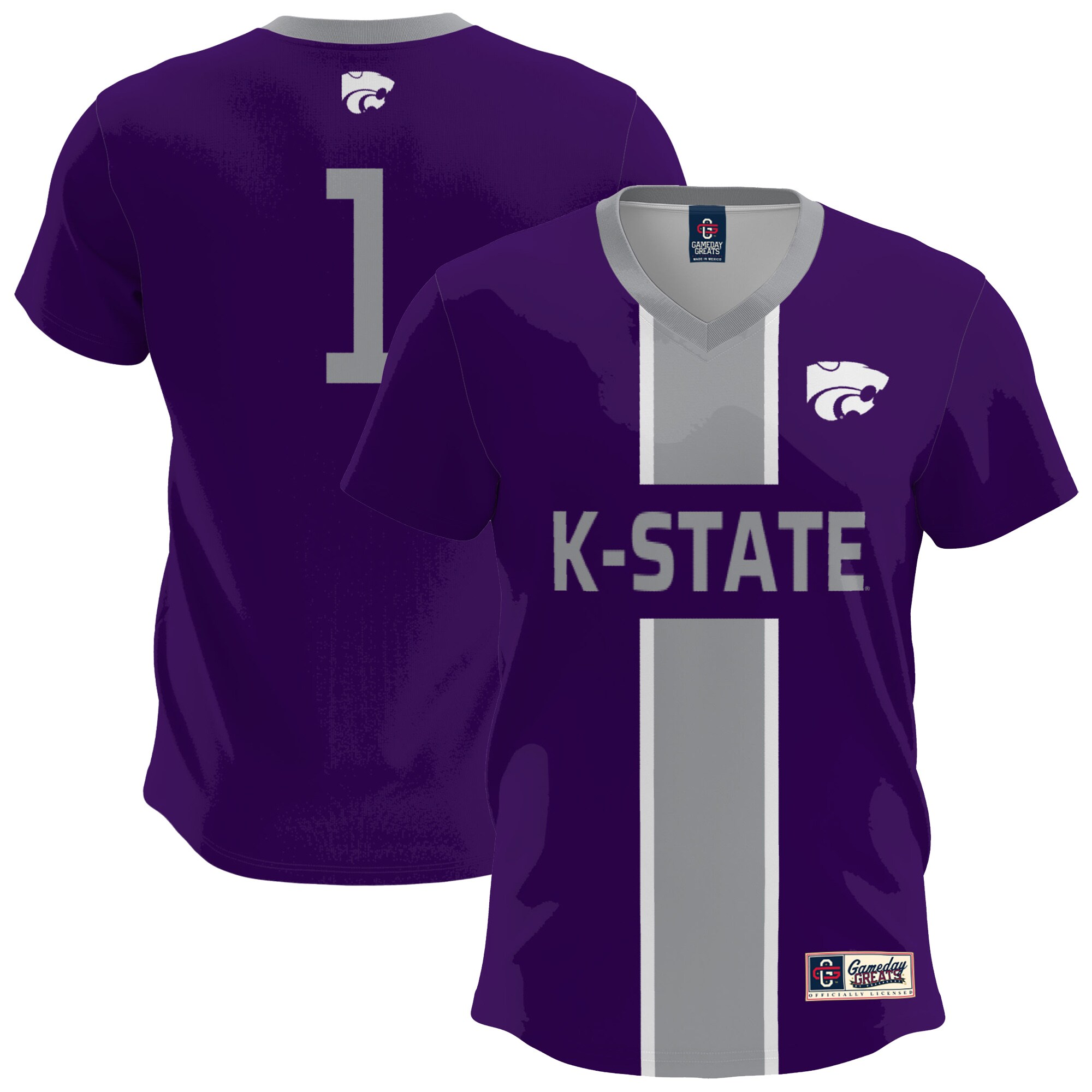 [LK] Kansas State Wildcats GameDay Greats Lightweight Soccer Fashion Jersey - Purple