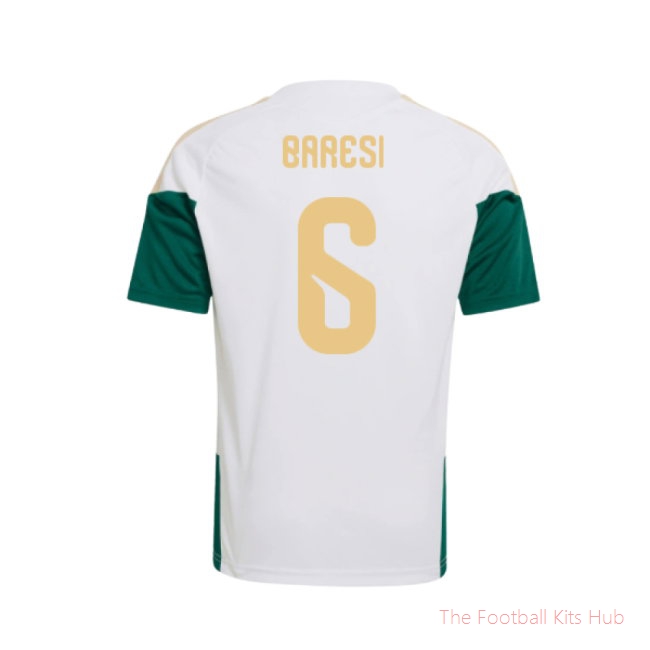 2026-2027 Italy Training Jersey (White) - Kids (Baresi 6)